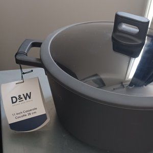 11 Inch Casserole Cookware with Glass Lid